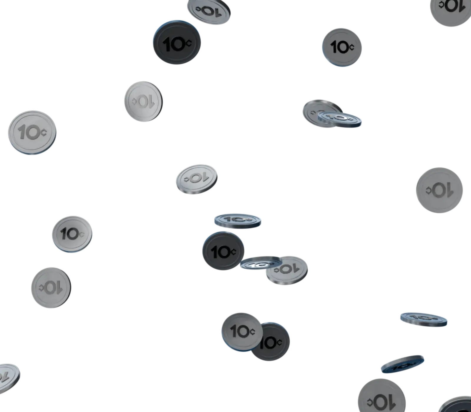 Background image of Coins falling